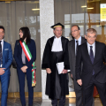 Simone Clot, Chiara Appendino, Guido Saracco, Giuseppe Valditara e Sergio Chiamparino