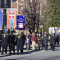 Il corteo in via Pirano