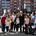 Gli alunni accolgono Giovanni Longo, figlio di Teresa Noce