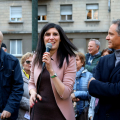 La Sindaca Chiara Appendino ai Giardini Alimonda