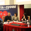 Un momento della conferenza in Sala Colonne