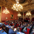 Un momento della commemorazione in Sala Rossa