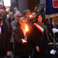Le autorità presenti alla fiaccolata
