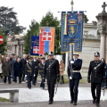 Il corteo lungo i viali del Cimitero Monumentale