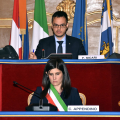 Il Presidente del Consiglio Comunale Francesco Sicari e la Sindaca Appendino