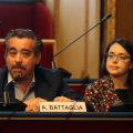 Alessandro Battaglia, coordinatore del Coordinamento Torino Pride e Vera Tripodi, docente di Filosofia Morale