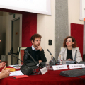Un momento della conferenza stampa