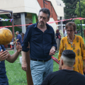 L'Assessore Unia con i giovani del quartiere