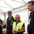 L'Assessore Unia con i volontari della Protezione Civile
