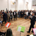La presentazione dei lavori alla scuola Pascoli