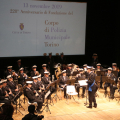 Sul palco la Banda Musicale del Corpo che ha omaggiato i presenti con un'anteprima del Concerto di Natale