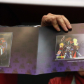 La brochure con l'annullo filatelico dedicata a Capitan Harlock