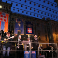 L'apertura della manifestazione con l'Inno Italiano