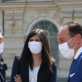 Il Questore di Torino, Giuseppe De Matteis con la Sindaca Chiara Appendino e il Governatore Alberto Cirio