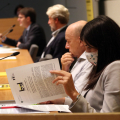 Un momento della conferenza stampa