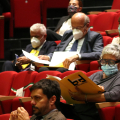 Un momento della conferenza stampa