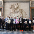 Foto di gruppo in Sala Marmi