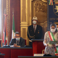 Un momento della cerimonia