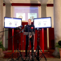 Il candidato di centrodestra Paolo Damilano