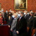 Un momento della cerimonia di proclamazione