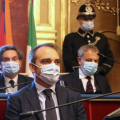 Un momento della cerimonia di proclamazione