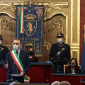 Un momento della cerimonia di proclamazione