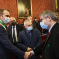 Un momento della cerimonia di proclamazione