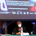 Francesco De Biase, Dirigente dell’Area Attività Culturali; Rosanna Purchia Assessore alla Cultura e Maurizio Cibrario, presidente della Fondazione Torino Musei