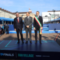 Il Sindaco Stefano Lo Russo sul palco con Angelo Binaghi, Presidente Federazione Italiana Tennis; Alberto Cirio, Presidente della Regione Piemonte