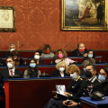 Un momento della cerimonia in Sala Rossa