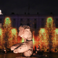 Il video mapping sulla facciata di Palazzo Reale