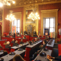 Un momento della cerimonia in Sala Rossa
