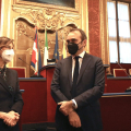 Marta Cartabia e Stefano Lo Russo nella Sala Rossa