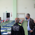 Il centro di prima accoglienza a cura della Protezione Civile Comunale