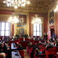Un momento della cerimonia in Sala Rossa