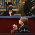 Il presidente del Consiglio dei ministri, Mario Draghi e la presidente del Consiglio comunale Maria Grazia Grippo