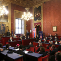 Un momento della cerimonia in Sala Rossa