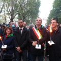 Le autorità presenti alla fiaccolata