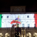 25 Aprile: le voci e le immagini della liberazione sulla facciata di Palazzo Civico
