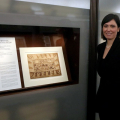 La curatrice della mostra, Angelamaria Aceto