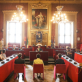 Un momento della cerimonia in Sala Rossa