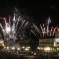 Lo spettacolo pirotecnico per la festa di San Giovanni