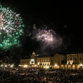 Lo spettacolo pirotecnico per la festa di San Giovanni