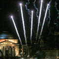 Lo spettacolo pirotecnico per la festa di San Giovanni