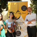 Başak Baraz e Irene Dosio con Nicola Campogrande