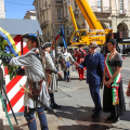 Cambi della Guardia d’Onore davanti Palazzo Civico e onori al Principe Eugenio di Savoia