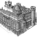 Francesco Corni: Palazzo Madama dopo il 1865 prima del restauro di D’Andrade