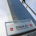 Vista dalla fermata della metro