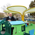 Giuseppe Lavazza nel Giardino del Sole
