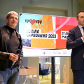 Fabrizio Gargarone, direttore artistico di Hiroshima Mon Amour e il Sindaco Stefano Lo Russo